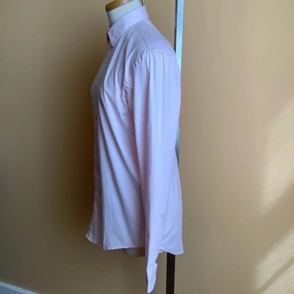 ZARA Pink Button Down Shirt Size M Slim Fit - Picture 3 of 14